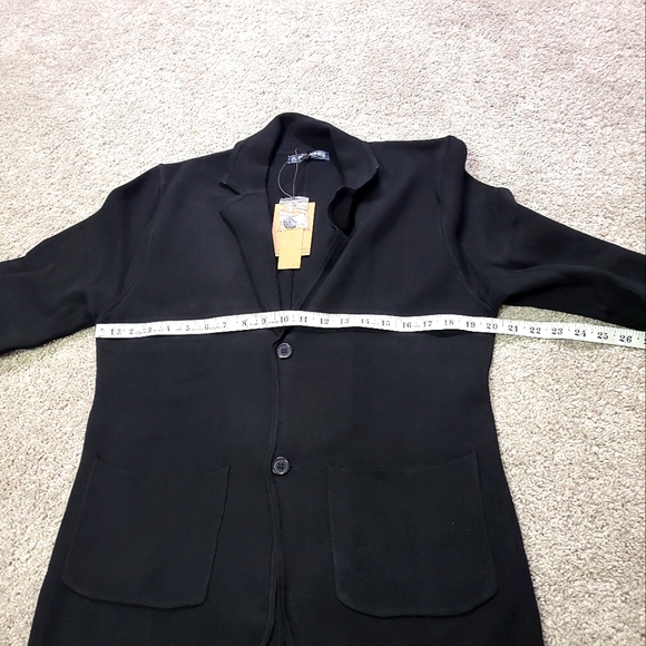 PJ PAUL JONES Men's Cardigan Sweater Shawl Collar Button Down Knit Blazer Jacket - Picture 8 of 12